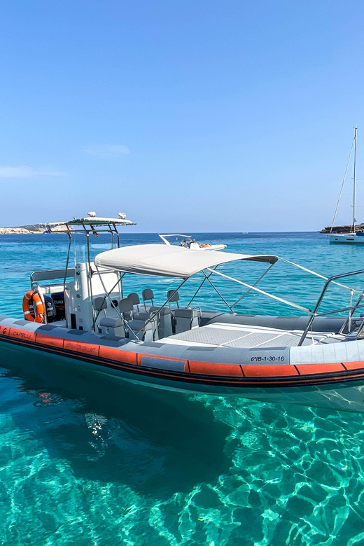 Ibiza North Coast: SpeedBoat to Portitxol + Snorkel & Paddle