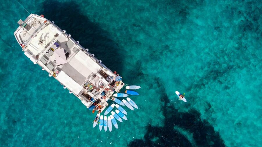 Ibiza: VIP Boat Tour to Formentera With Sports and Option of Paella and Drinks