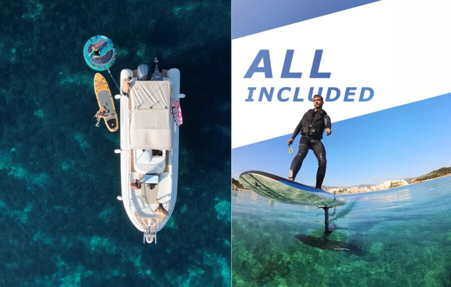 Mallorca: Private Watersports Boat. Efoil LUNCH Drinks SUP - Overview and Pricing