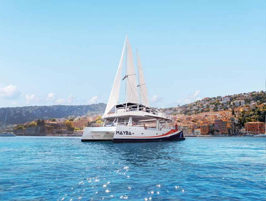 Nice : Dinner at Sea on a Maxi Catamaran – Villefranche, Cap Ferrat