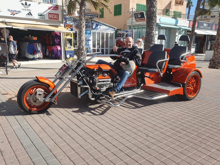 V8 Trike Tour With Driver/Guide for up to 4 Guests