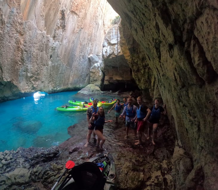 From Cala Moraig: Fish Cave and Cala Testos Kayaking Tour