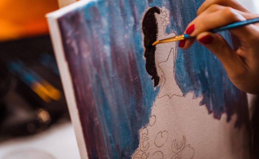 Madrid: Sip&Paint Workshop