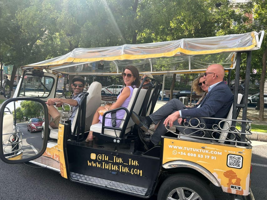 Madrid: Traditional Tour Wh Private Guide in Yellow Tuk Tuk