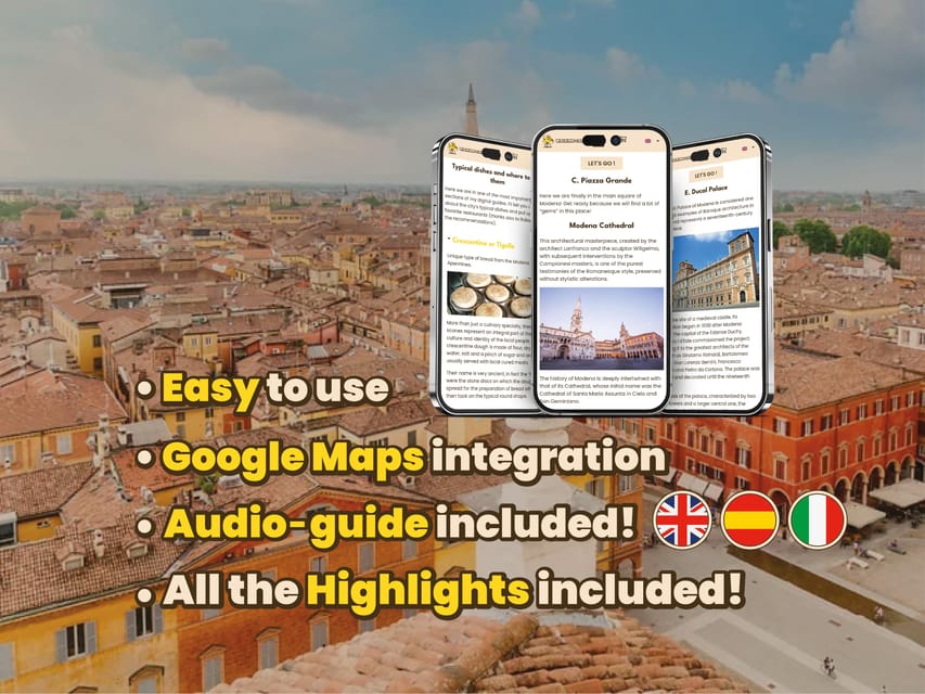 Modena: Digital Guide Made With a Local for Your Tour - Overview and Pricing