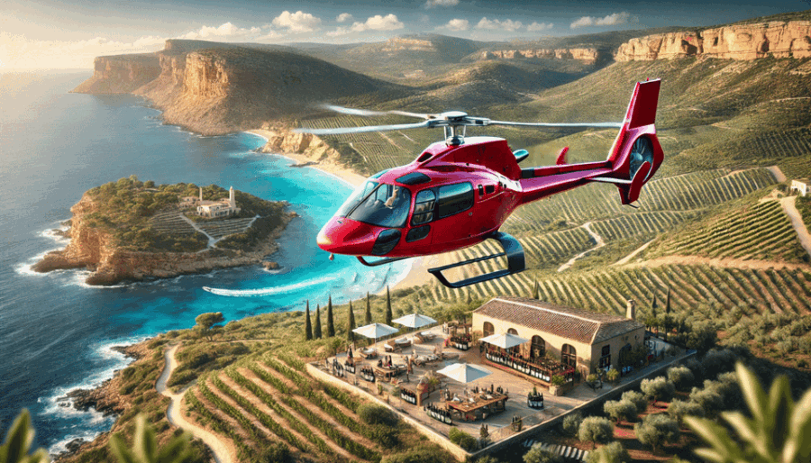 Private Helicopter Ride and Winery Tour