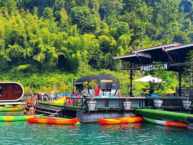 From Krabi : Khao Sok Cheow Lan Lake : LUNCH at PHUTAWAN