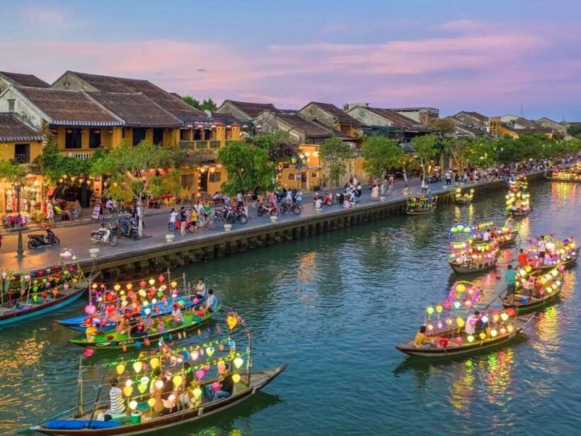 Marble Mountains and Hoi an City With River Lantern Release