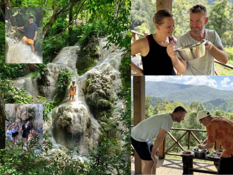 Chiangmai : Sticky Waterfall & Glamping Style Cooking Class - Itinerary Breakdown