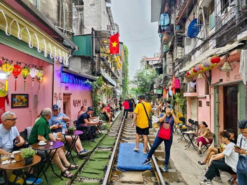 HANOI: MOTORBIKING TO TRAIN STREET AND TEMPLE OF LITERATURE - Savoring Local Delights: Coffee and Beer Tasting