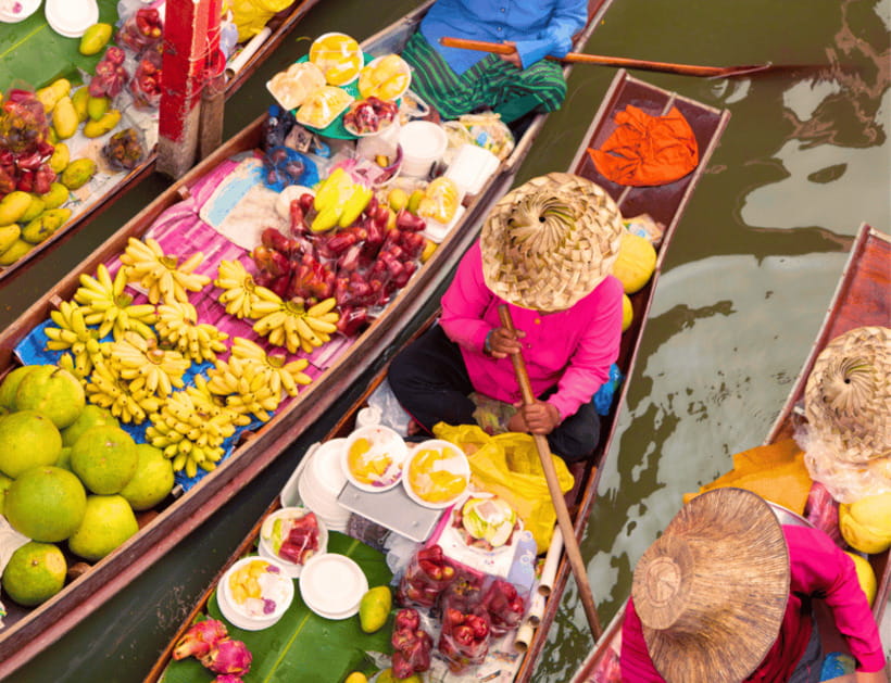 Bangkok: Damnoen Saduak Floating Market & Train Market Tour - Itinerary and Transportation
