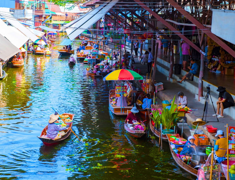 Bangkok: Damnoen Saduak Floating & Train Market Private Tour - Itinerary