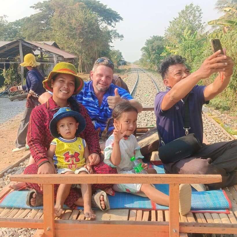 Battambang,Tuktuk and kayak, BambooTrain ,Wat Banan,Bat cave - Exploring the Heart of Battambang: What to Expect