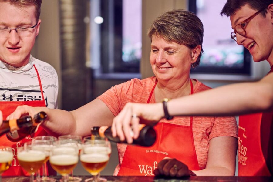 Brussels: Belgian Waffle Making Workshop with Beer Tasting - A Closer Look at the Experience