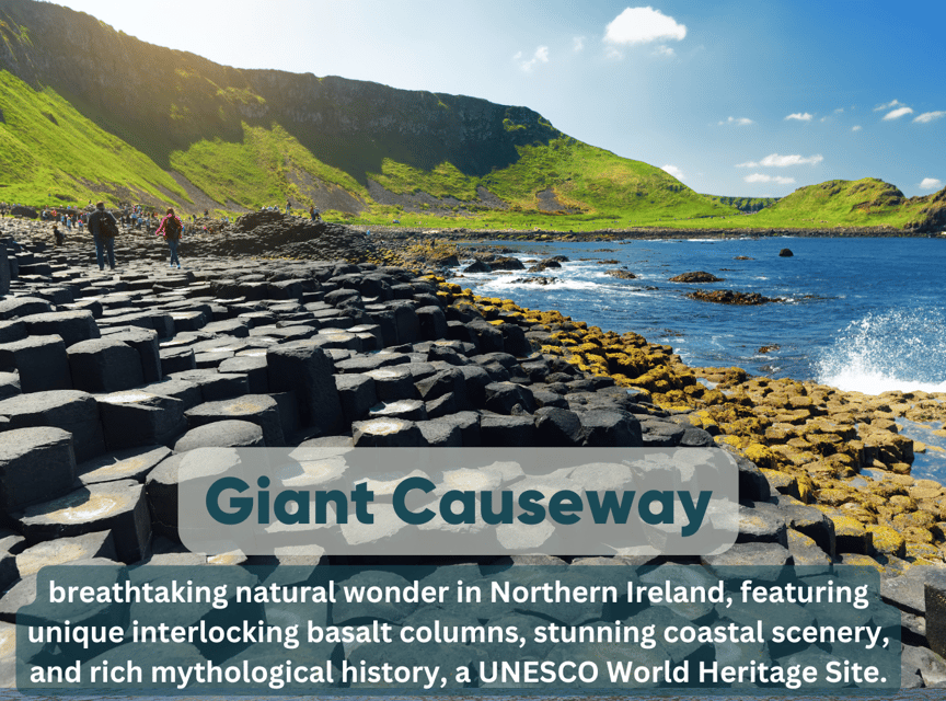 Dublin: Private Luxury Tour to Belfast and Giant's Causeway. - Itinerary Breakdown