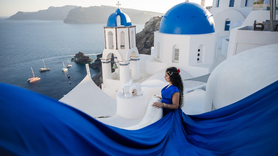 Flying Dress Photography in Oia, Santorini - Who Will Love This Experience?