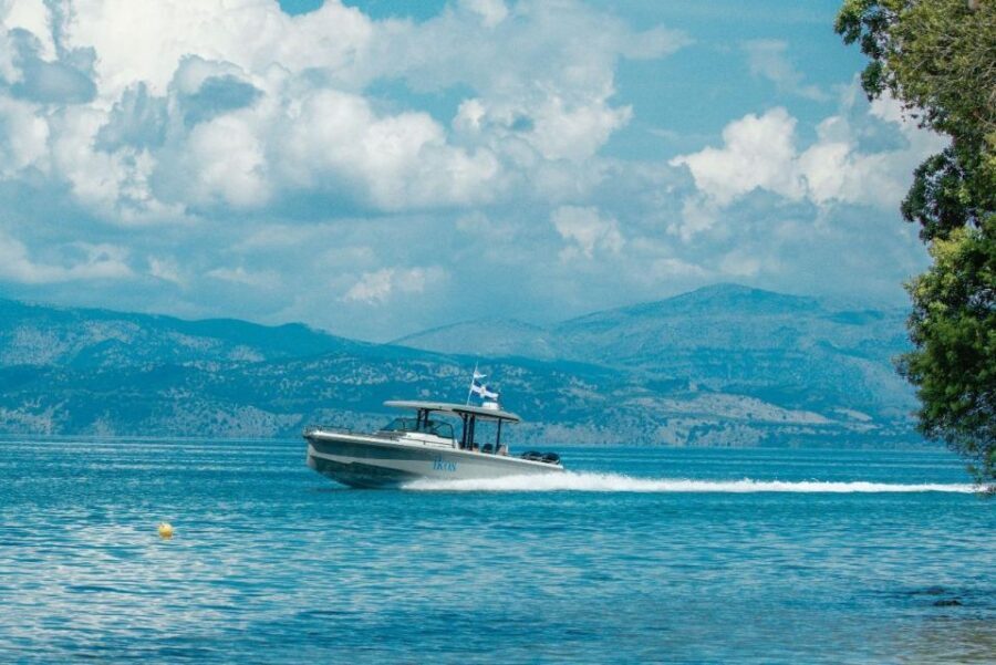 From Gouvia: Private Corfu Sunset Cruise on Speedboat - Starting Point: The Marina Gouvia  