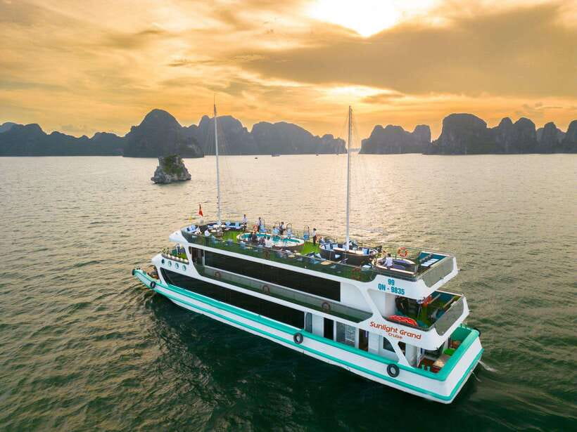 From Hanoi: Halong Bay on 5 Star Cruise Full Day Tour.