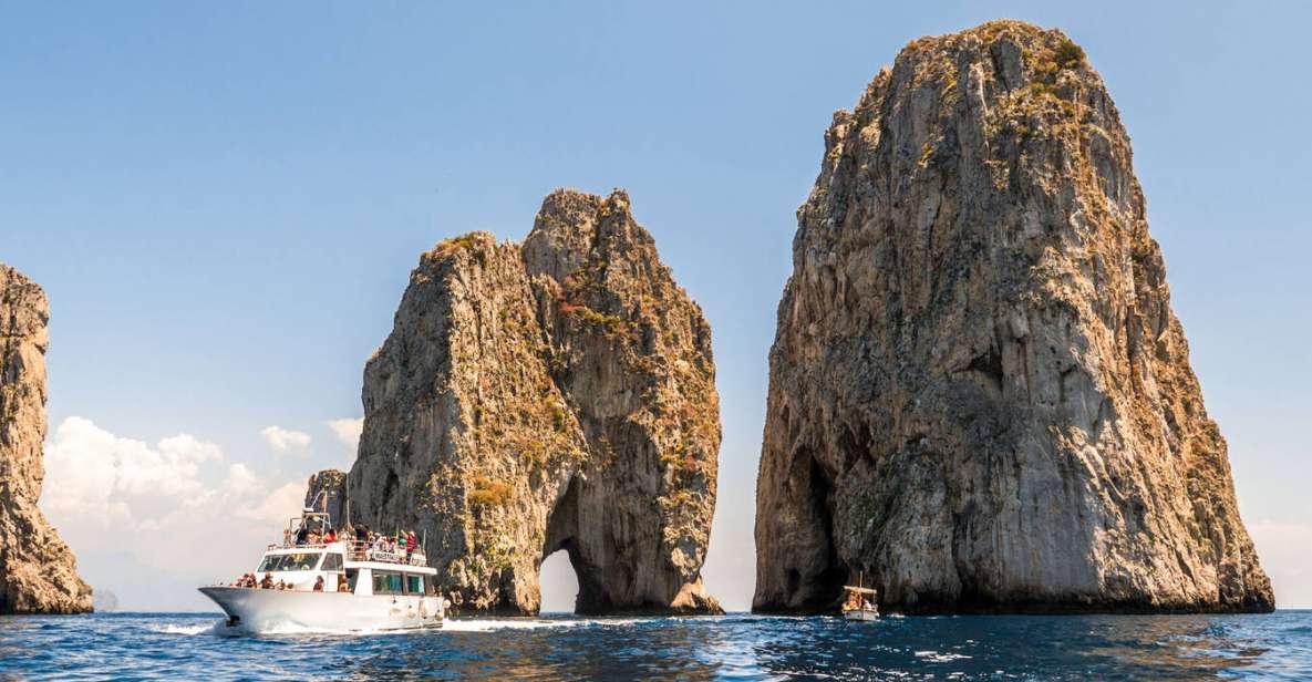 FROM NAPLES: Capri island Boat tour with stop swimming - The Spectacular Limestone Caves