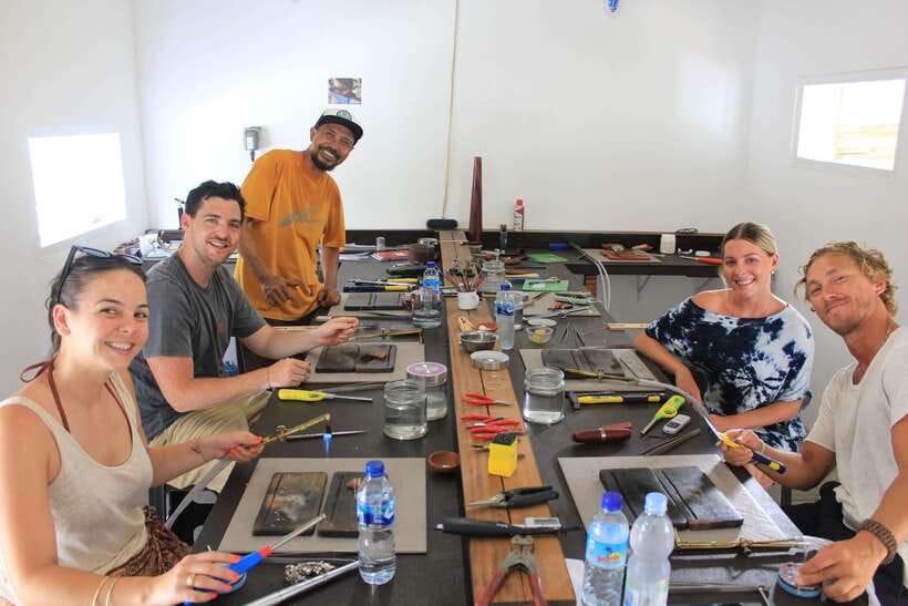 Gili Air: kaktus silver jewellery making class - A Closer Look at the Silver Jewellery Making Class