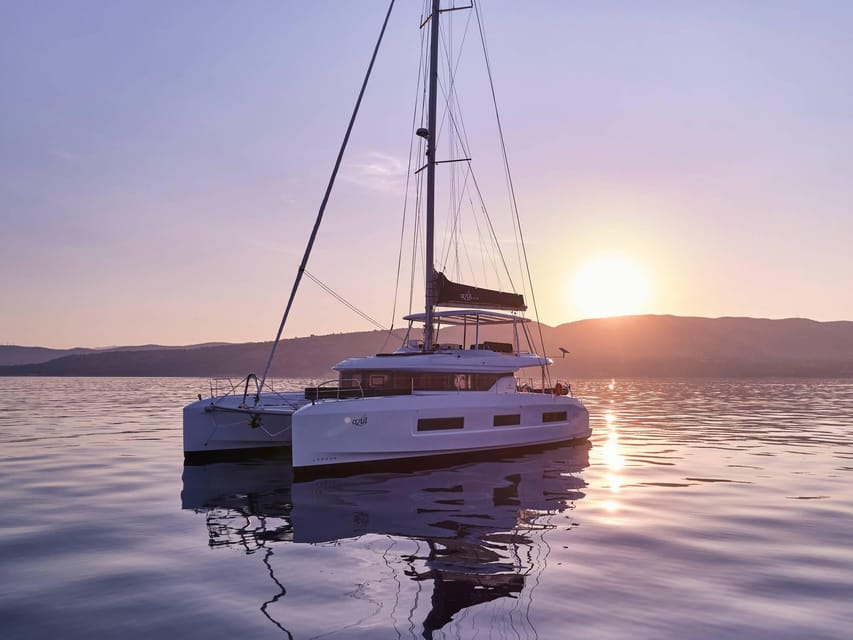 Heraklion: Dia Island Ultimate Catamaran Cruise with Meal - The Itinerary in Detail