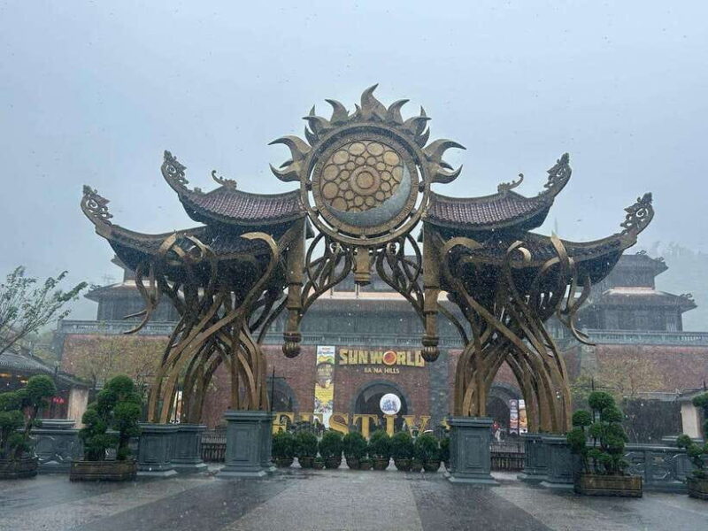 Hoi An: Golden Bridge, Lady Buddha and Marble Mountain Trip - Exploring the Golden Bridge