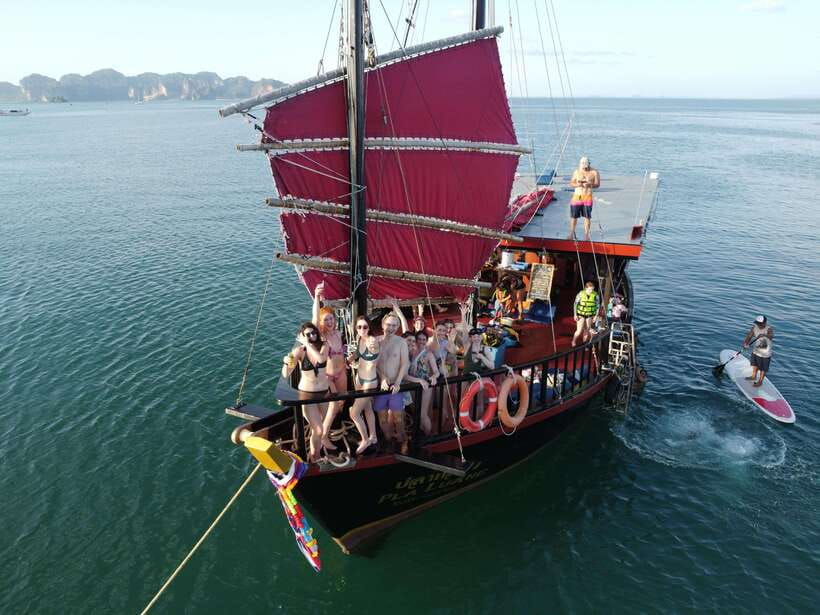 KRABI: Private Sunset Snorkeling Junk Boat Cocktail Cruise - Itinerary and Activities