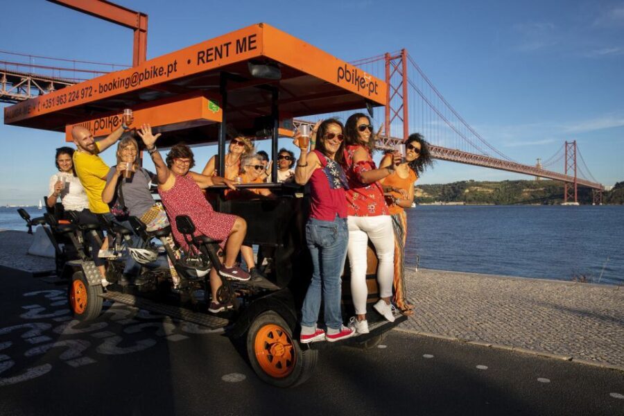 Lisbon: Fun Beer Bike by the Seafront - What to Expect on the Route