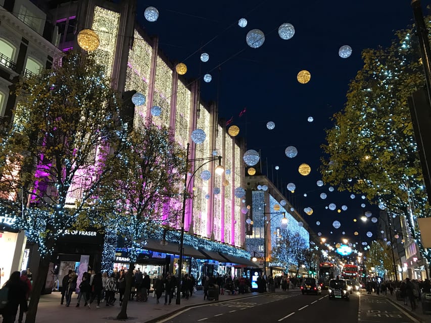 London Christmas Lights Open-Top Bus Tour. 2025 Early Bird - Key Points  