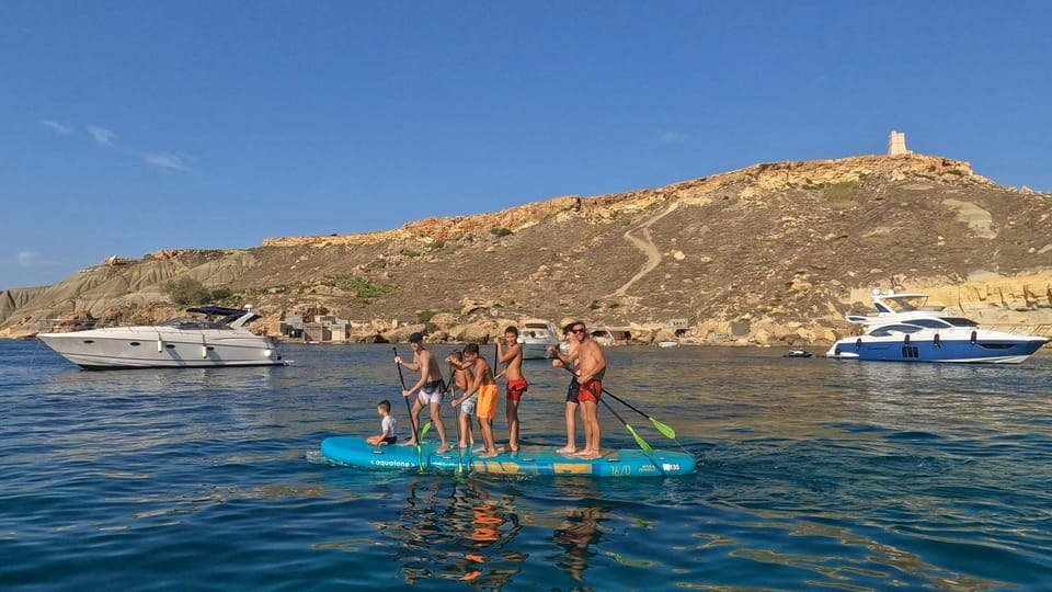Malta: Guided Giant SUP Tour - The Break-Down of the Itinerary
