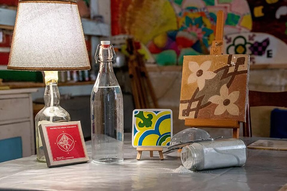 Maltese Tile - Souvenir painting workshop with local - The Experience in Detail