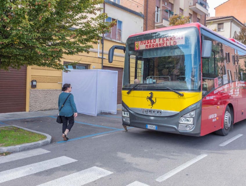 Modena and Maranello: Bus Transfer and Ferrari Museum Ticket - Transfer Details