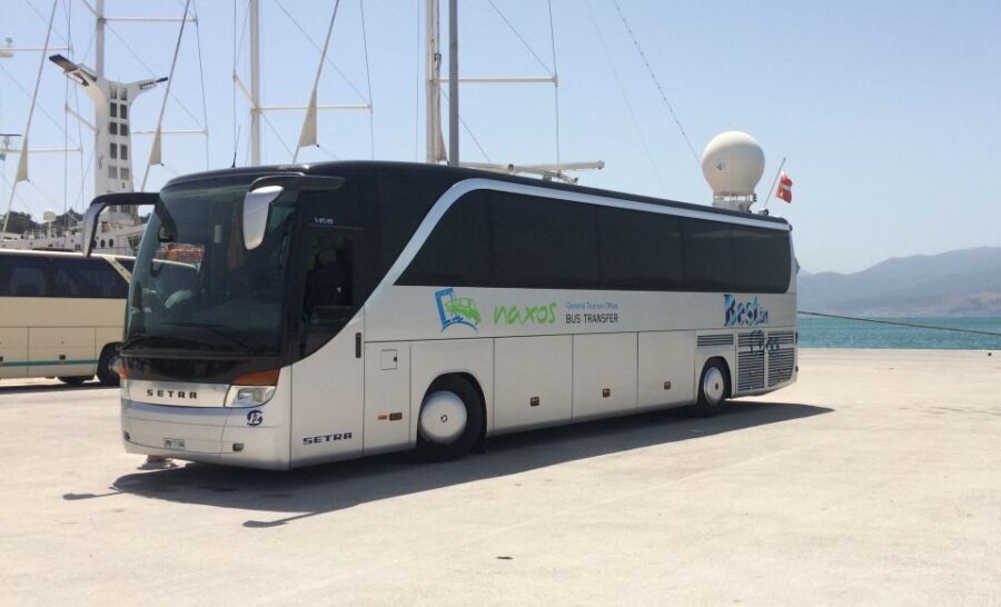 Naxos: Highlights Bus Tour with Free Time for Lunch and Swim - The Road and Transportation