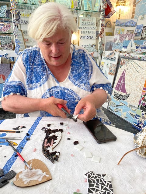 Olhão: Art Mosaic 2 hours Workshop by MosaicOlhão - The Authentic Charm of Olhão and Its Artistic Scene