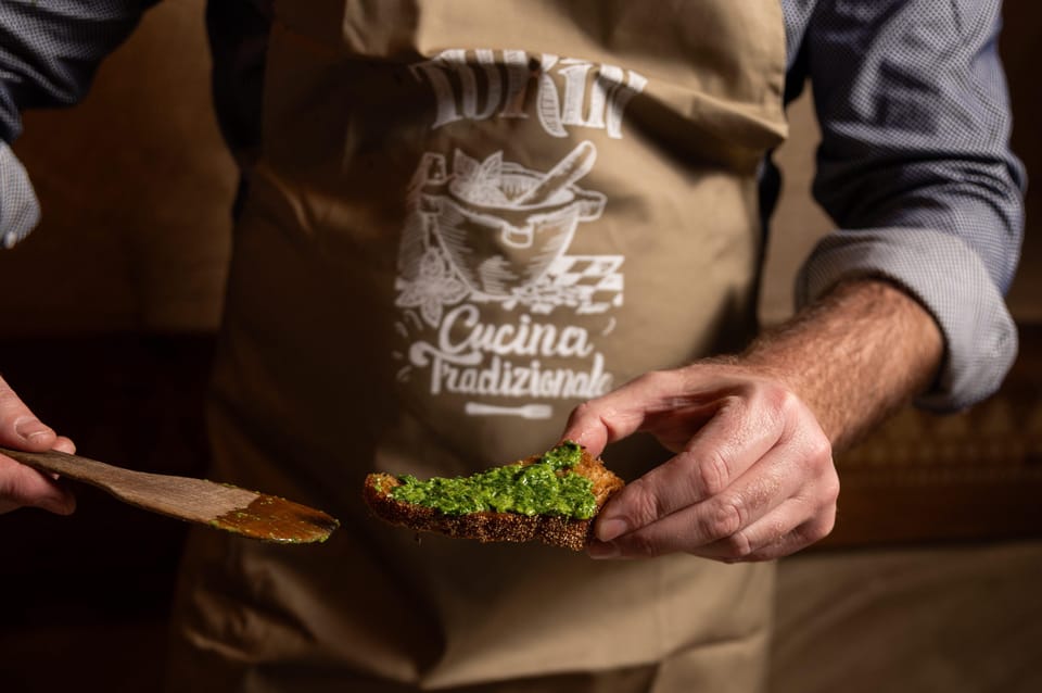 Pesto Experience Trattoria Turin - Experiences and Traditions in Sestri Levante - Pesto Preparation With Genoese Mortar