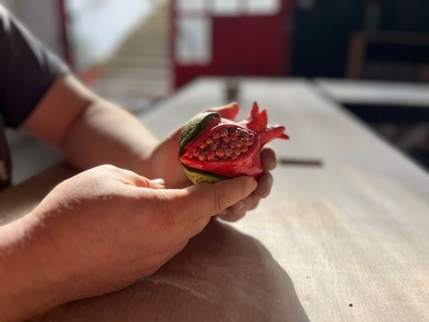 Rhodes Town: Pomegranate Pottery Masterclass - The Skilled Instructor and the Workshop Atmosphere  