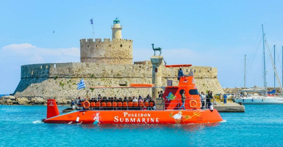 Rhodes Town: Submarine Cruise with Underwater Views - The Itinerary in Detail