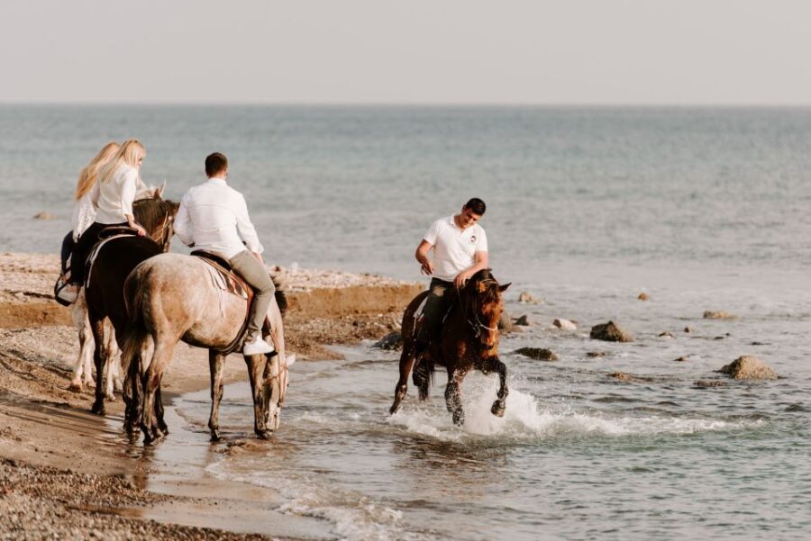 Santorini: Horseback Riding on the Black Sandy Eros Beach - The Landscape and Scenic Highlights