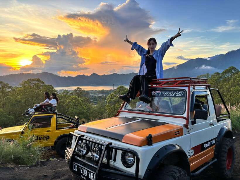 Ubud: Mount Batur Jeep Sunrise, Hot Spring in one day - The Perfect Blend of Adventure and Relaxation