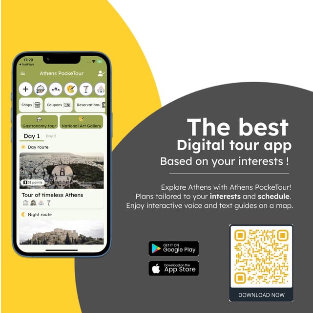 Athens: Custom tours inside an AI powered mobile app - An In-Depth Breakdown of the Itinerary
