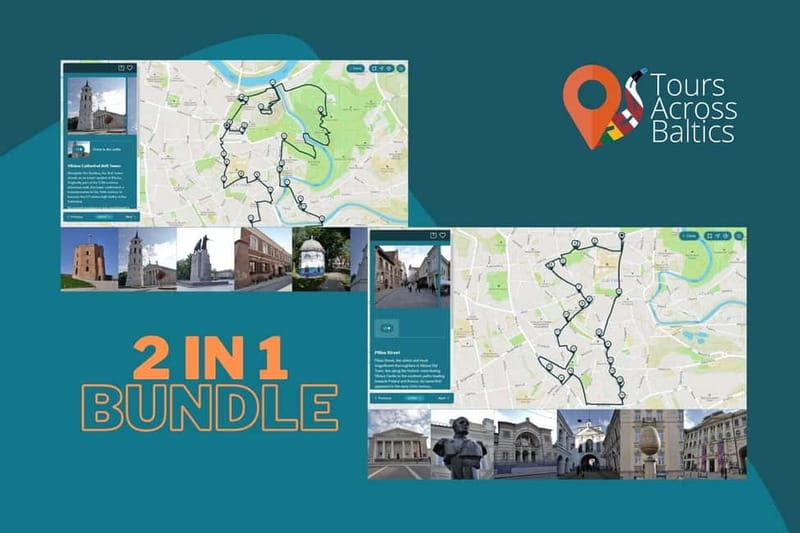 Audio Tour of Vilnius Old Town Core and the South Part 2in1 - Starting and Ending Points