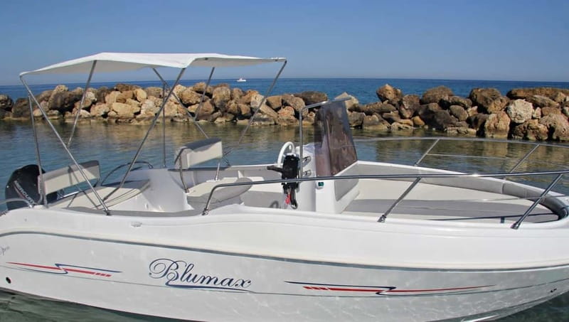 Boat rental without license in Letojanni (Half day 4h) - Discovering the Bay of Mazzarò and Beyond