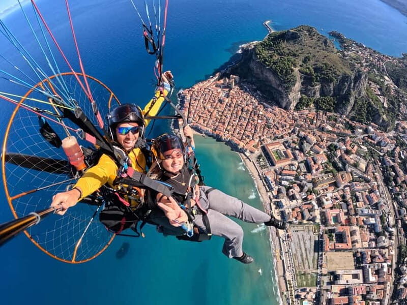 Cefalù: Paragliding flight with paramotor and GoPro13 video photos - The Flight Itself: What to Expect