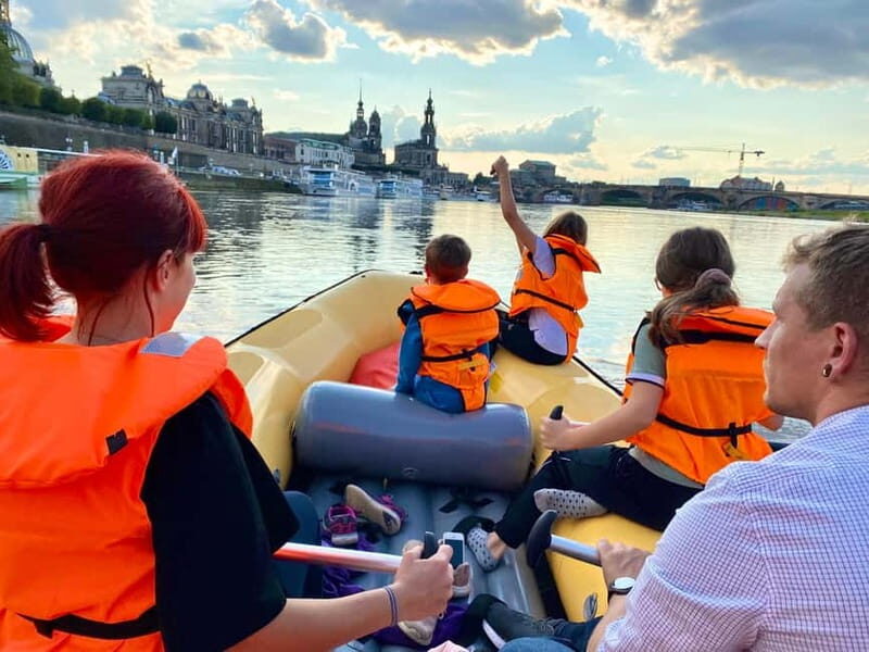 Dresden: Boat tour - in a rubber dinghy from Pillnitz to Dresden - The Itinerary in Detail