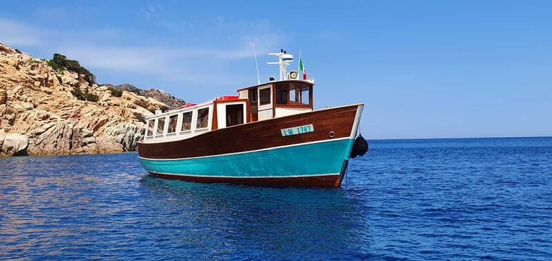 From La Maddalena or Palau: Archipelago Boat Tour - The Charm of a Vintage Boat in Sardinia