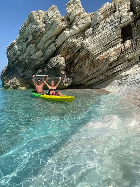 From Saranda: Lukova Kayak & SUP Tour with Transfer - The Value of Guided Paddling in the Albanian Riviera