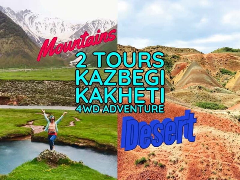 From Tbilisi: Kakheti and Kazbegi 2-Day 4X4 Jeep Tour pack - A Deep Dive into the 2-Day Itinerary