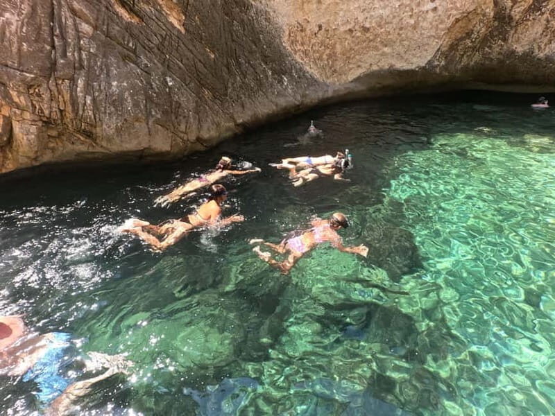 From Vlore: Haxhi Ali Cave Speedboat Tour with Snorkeling - Approaching the Haxhi Ali Cave