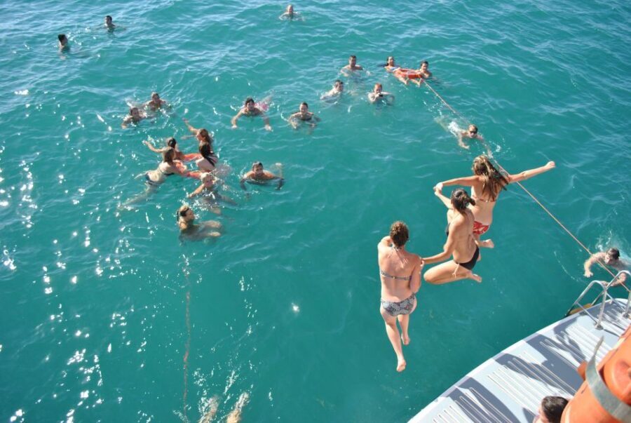 Gandía: Only Adults Boat Party with swim & optional meal - The Itinerary in Detail