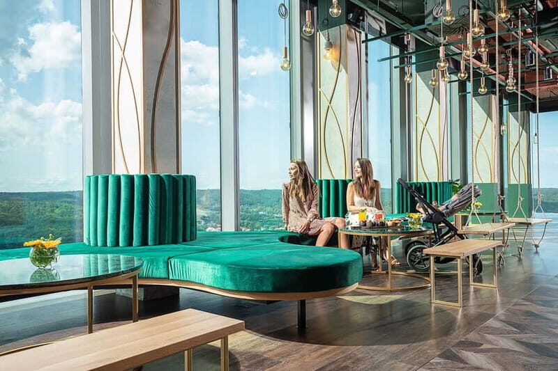 Gdask: Olivia Star Sky-High Views, Dinner, and Cocktails - Olivia Garden: Tropical Paradise in the City  